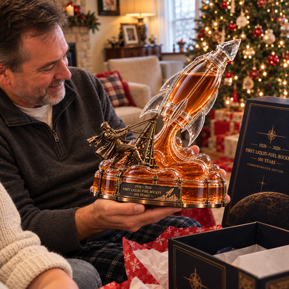 🚀 First Flame Legacy™ – 1926–2026 Rocket Centennial Whiskey Decanter with Collector’s Box 🥃