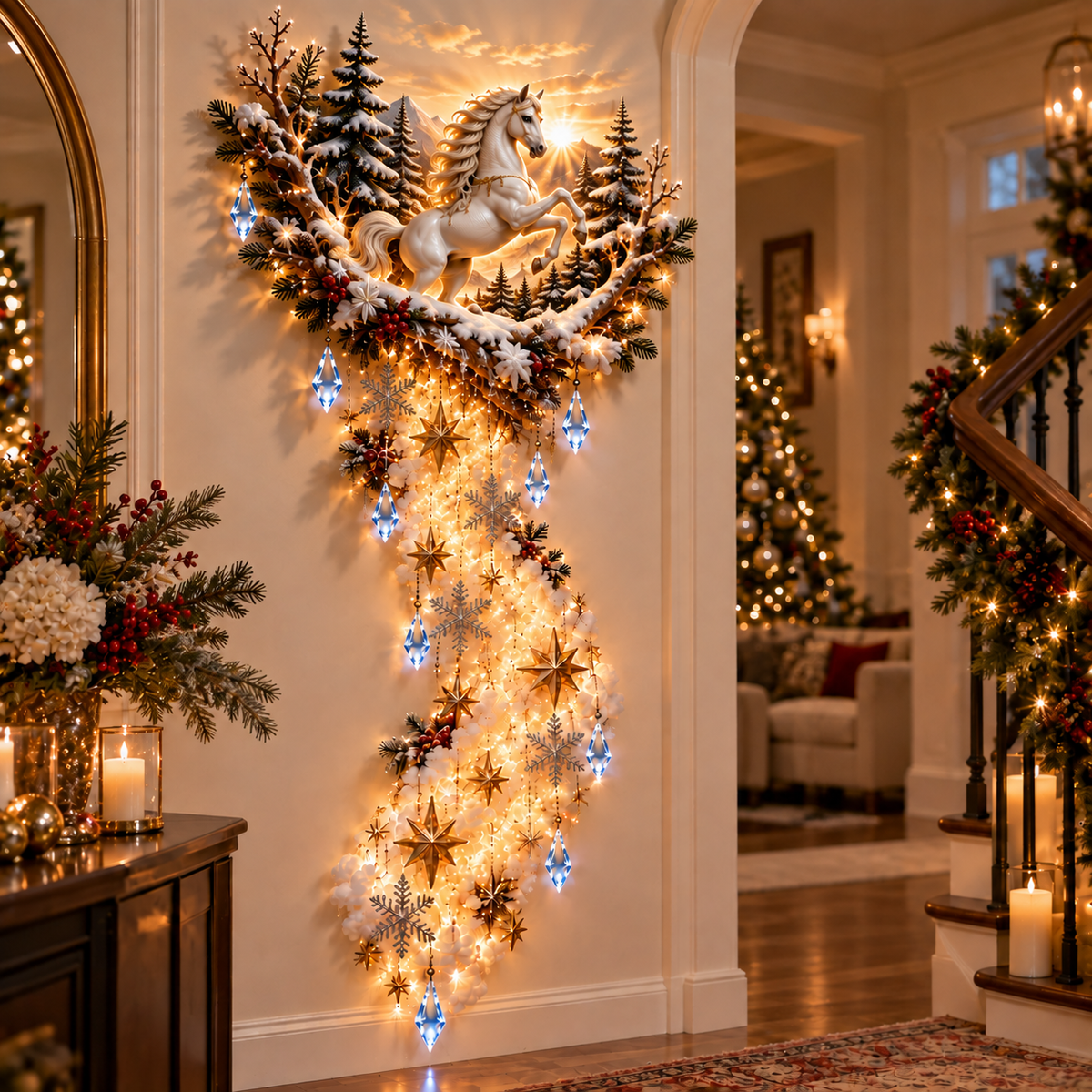 ✨ Enchanted Christmas Magic Trail Wall Light – A Touch of Winter Magic, Right on Your Wall ✨