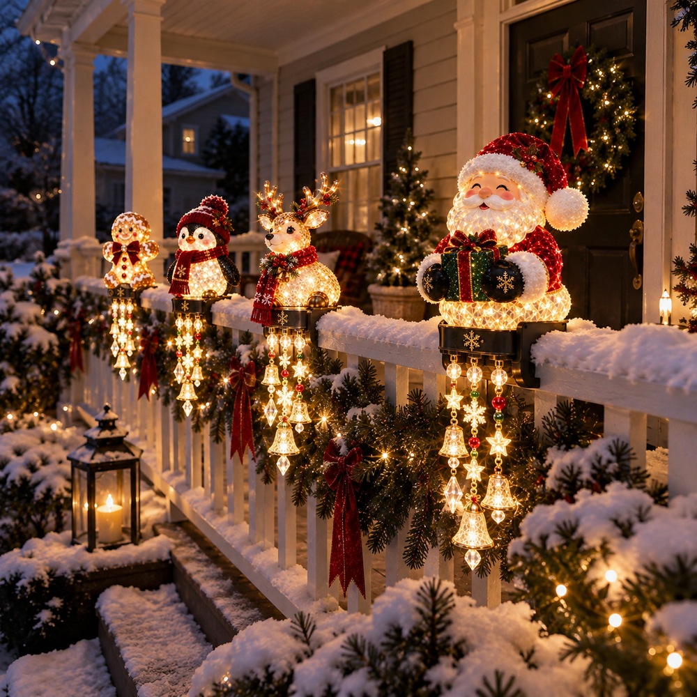 Christmas railing decoration unboxing