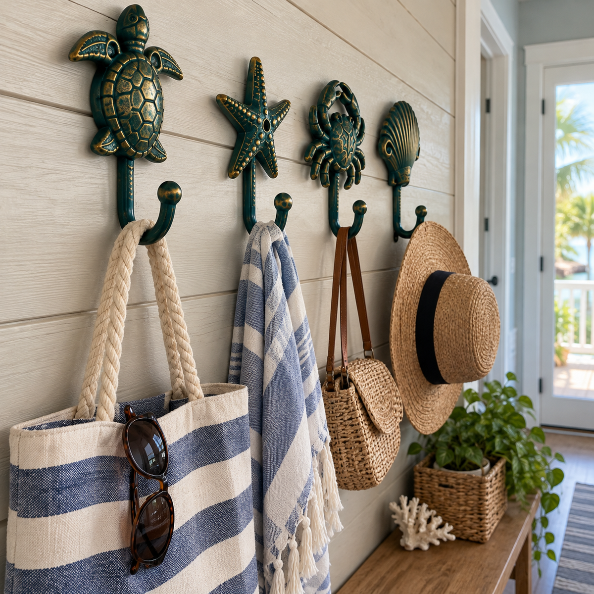 🌊Ocean-Inspired Coastal Wall Hooks