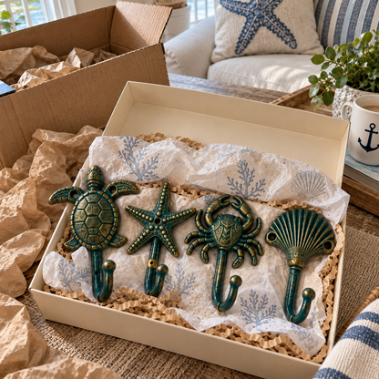 🌊Ocean-Inspired Coastal Wall Hooks