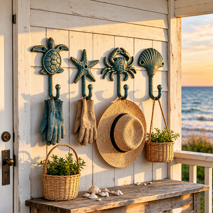 🌊Ocean-Inspired Coastal Wall Hooks
