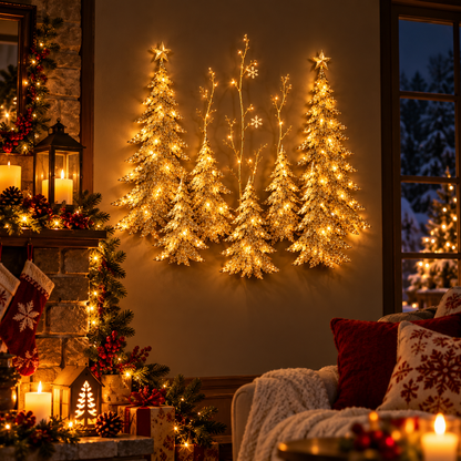 Golden Forest Glow™ – Lighted Christmas Wall Decor