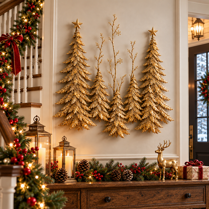 Golden Forest Glow™ – Lighted Christmas Wall Decor