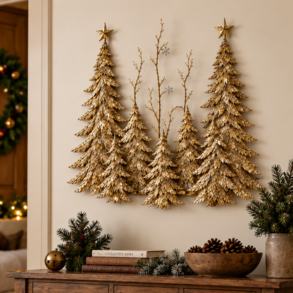 Golden Forest Glow™ – Lighted Christmas Wall Decor
