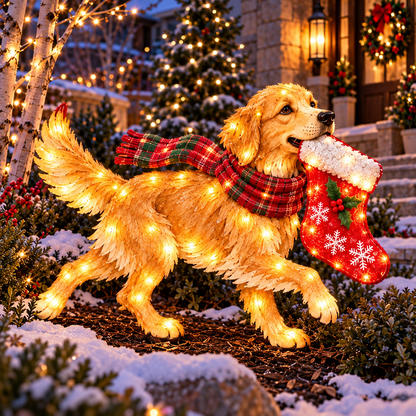 ✨🐕Christmas Glow Pup Collection – Lighted Holiday Dog Yard Decor