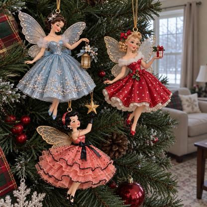 Vintage Fairy Christmas Ornaments
