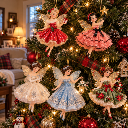 Vintage Fairy Christmas Ornaments