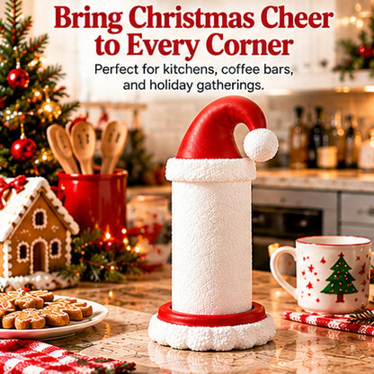 🎅 Santa Hat Paper Towel Holder