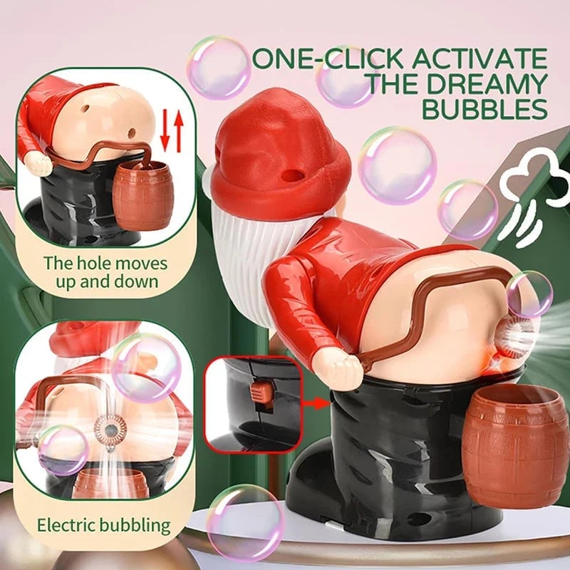 Bubble Blowing Santa music feature