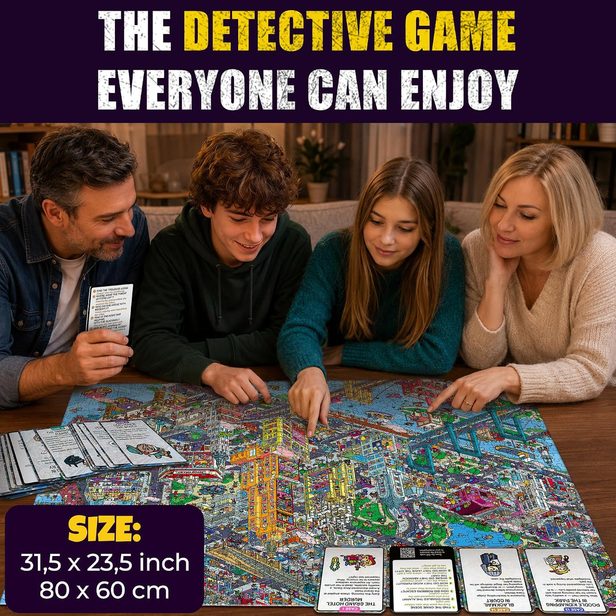 🧩🔎1000-Piece Roaring Twenties New York Detective Jigsaw Puzzle for Adults(📦Buy 2 Free Shipping)
