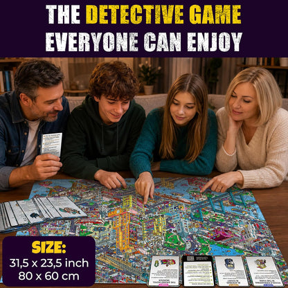 🧩🔎1000-Piece Roaring Twenties New York Detective Jigsaw Puzzle for Adults(📦Buy 2 Free Shipping)
