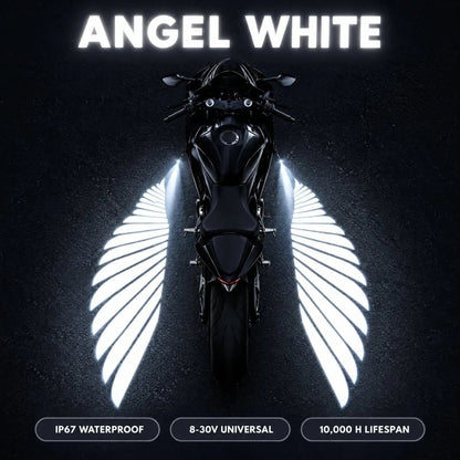 🏍️ Angel Wing Motorcycle LED Projector Lights
