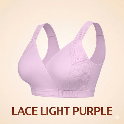 EaseWrap™ Front-Closure Wireless Comfort Bra – Adjustable Straps & Gentle Support