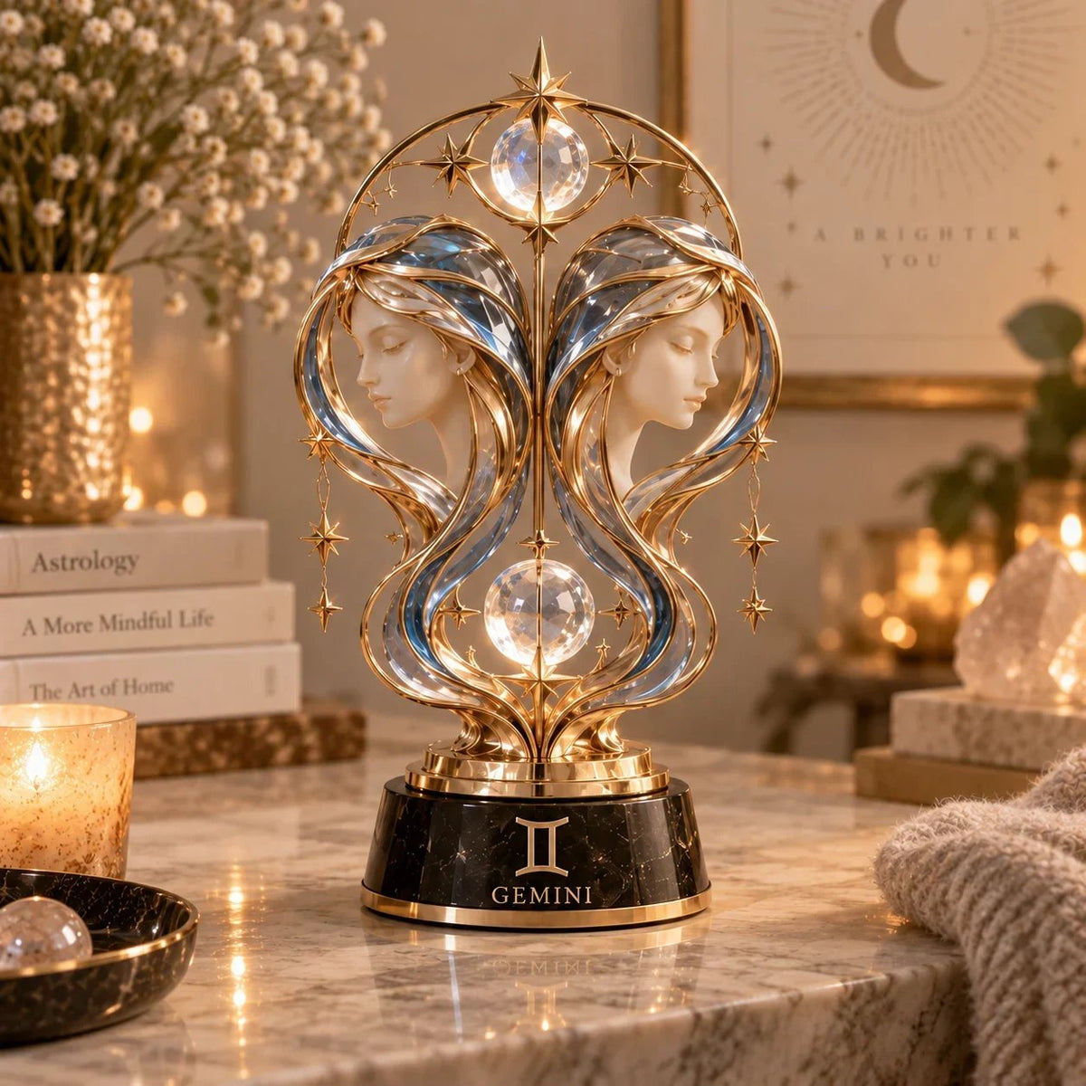⏳ Letzter Tag: 49 % Rabatt – 🌙 Himmlische Tierkreiszeichen-Skulptur | 12 juwelenartige Tierkreiszeichen-Designs mit goldenen Details ✨