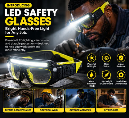 Hands-Free Vision LED Work Light Glasses