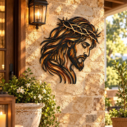✝️ Crown of Grace Jesus Metal Wall Art™ – Rustic Faith-Inspired Christian Wall Decor(✨Buy 2 Free Shipping)