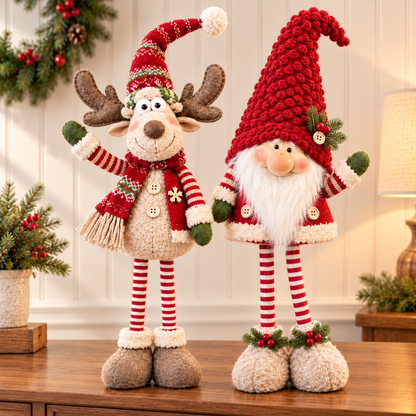 🎄 Forest-Themed Christmas Gnomes and Reindeer