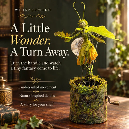 Hand-Cranked Fantastical Sculpture — Turn the Handle, Set the Scene in Motion