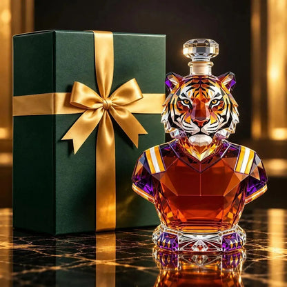 🐅Majestic Tiger Crystal Glass Whiskey Decanter
