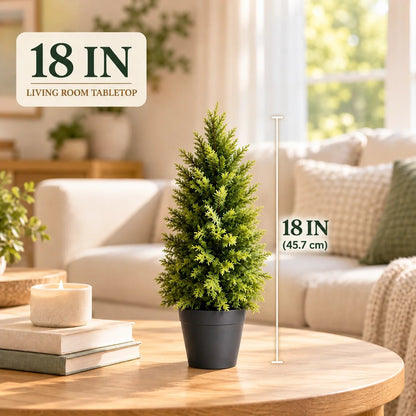 🌿 Luxury Realistic Cypress Topiary Tree – Elegant, Weather-Resistant Outdoor Décor