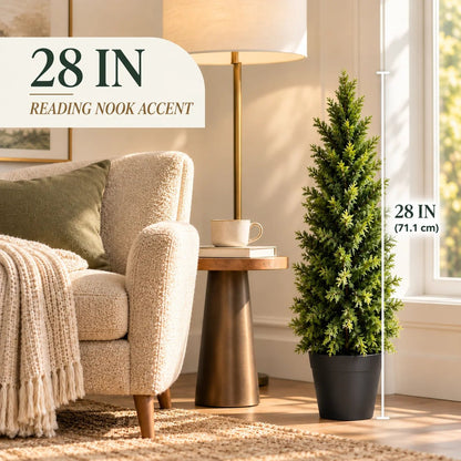 🌿 Luxury Realistic Cypress Topiary Tree – Elegant, Weather-Resistant Outdoor Décor
