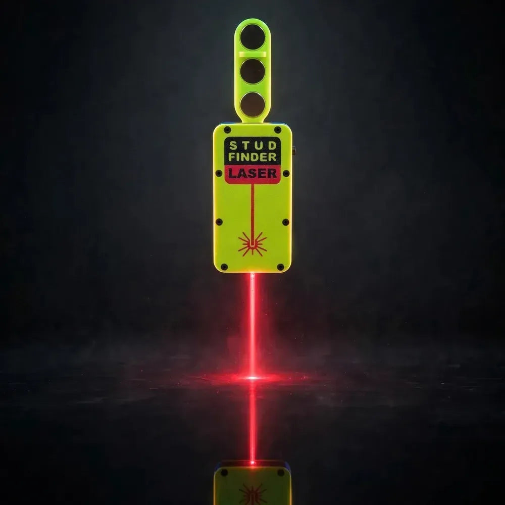 Magnetic Stud Finder with Laser Guide – Wall Stud Locator for Baseboards, Shelves & Picture Frames