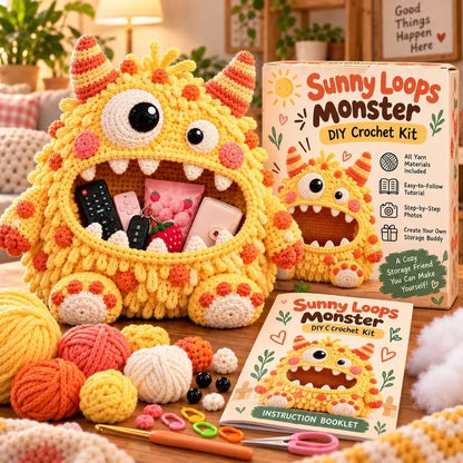 👾🧶Clutter Munchers Hungry Monster DIY Crochet Storage Buddies