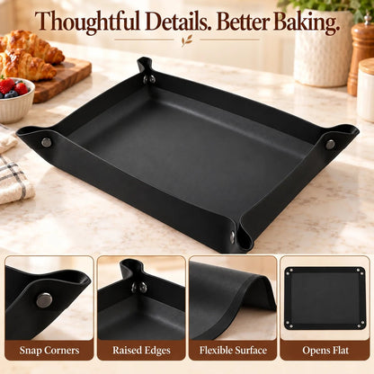 Foldable Silicone Baking Tray – Bake, Release & Store with Ease