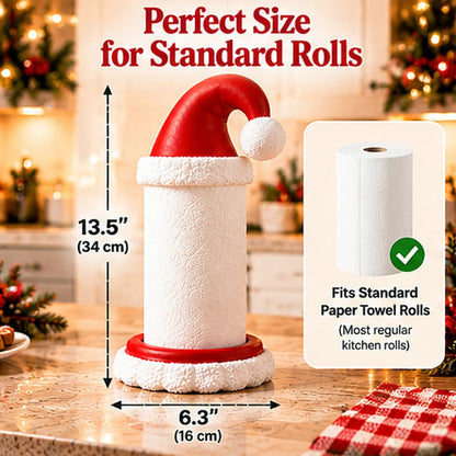 🎅 Santa Hat Paper Towel Holder