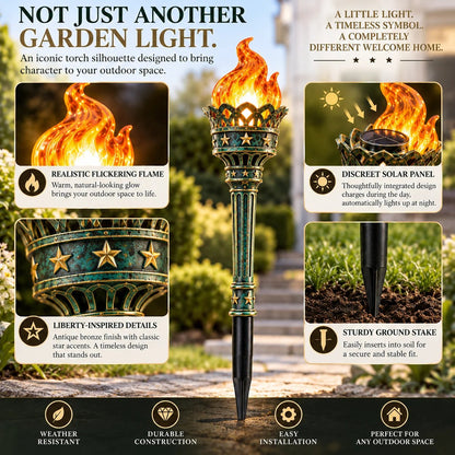 Sunset Ember Solar Flame Garden Lights