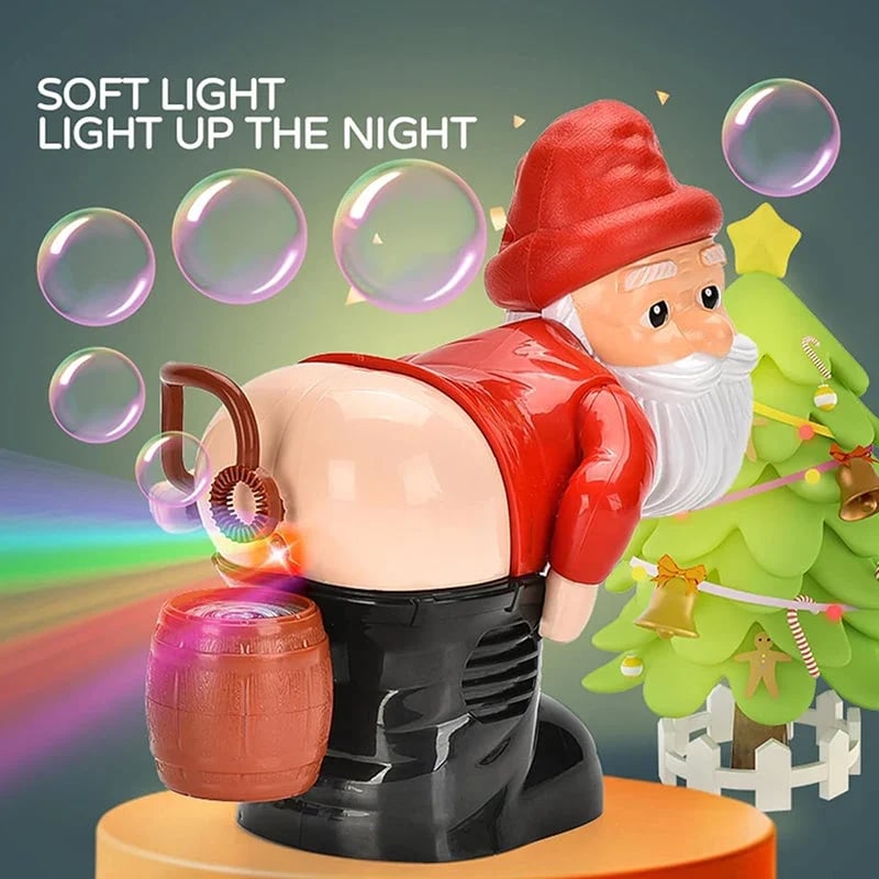 Lustiger Weihnachtsmann Seifenblasenmaschine – mit Musik, Lichtern und weihnachtlichem Seifenblasenspaß