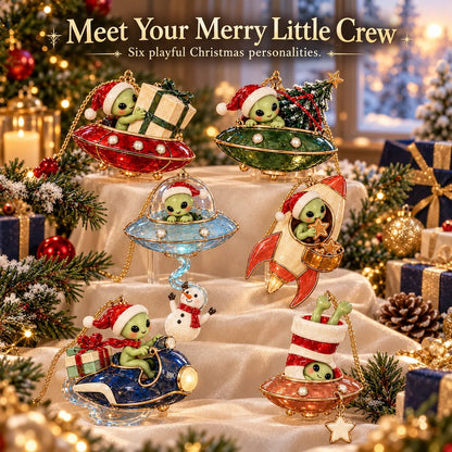 👽🎄 Christmas Alien UFO Ornaments – 6 Cute Cosmic Designs, Unique Christmas Tree Decorations & Holiday Gifts 🚀✨