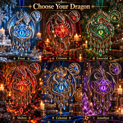 Glow Dragon Hanging Wind Chime for Fantasy Room Styling
