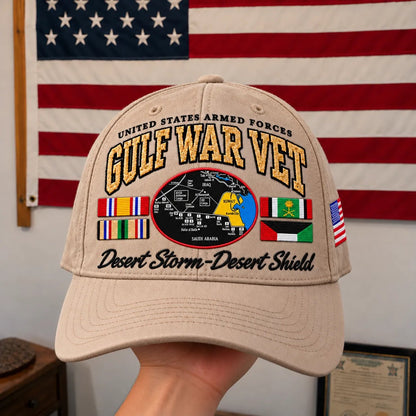 🇺🇸 Gulf War Veteran Tribute Cap – Operation Desert Storm 1990–1991
