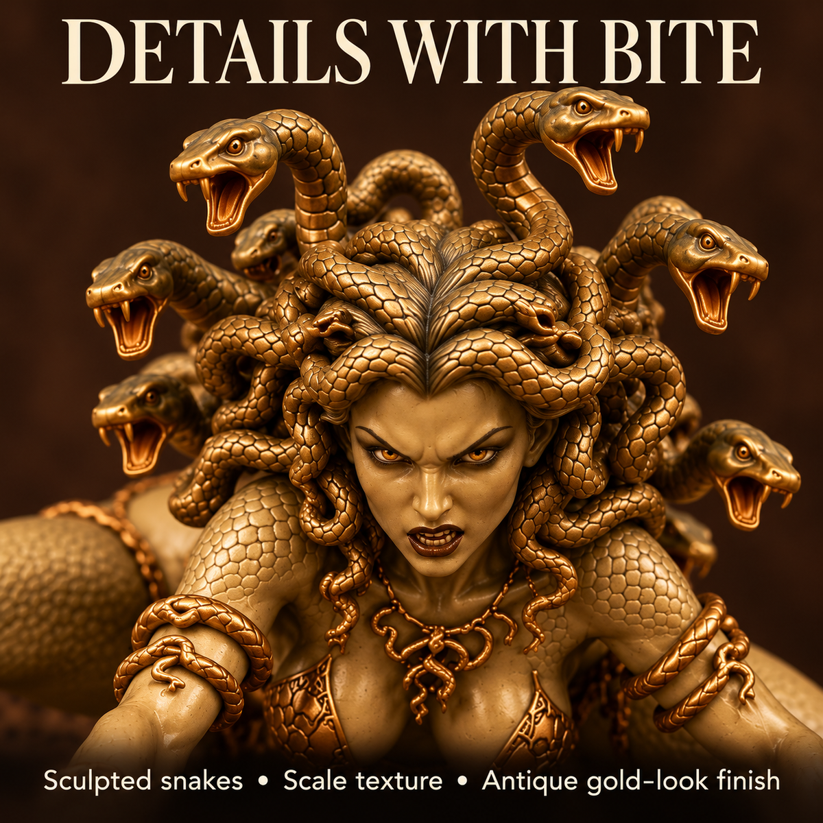 🔥 Last Day 49% OFF - 🐍 Medusa Goddess Shelf Sitter Statue | 4 Unique Gothic Mythology Styles (📦Buy 2 Free Shipping)