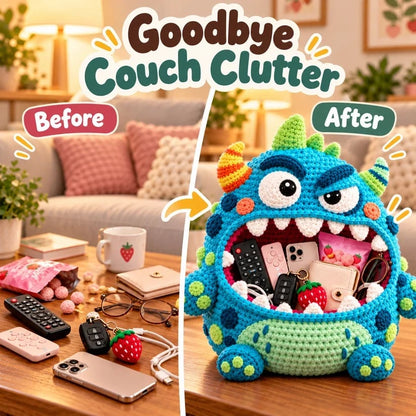 👾🧶Clutter Munchers Hungry Monster DIY Crochet Storage Buddies