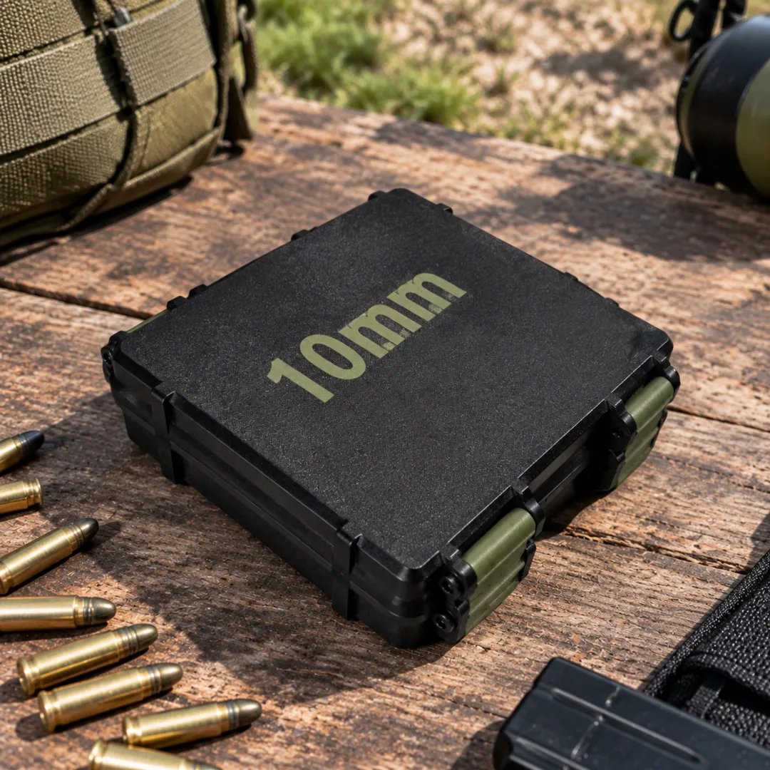 🎯100 Round Ammo Storage Box | Waterproof Hard Shell Ammunition Organizer Case