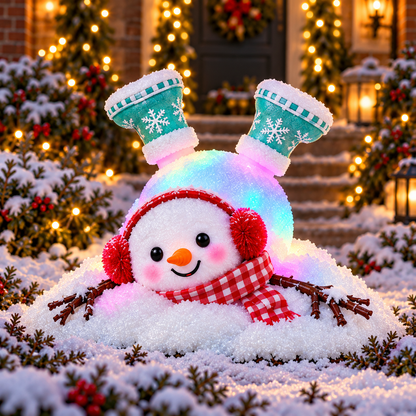 ☃️ Adorable Light-Up Snowmen | 4 Cute Christmas Garden Style