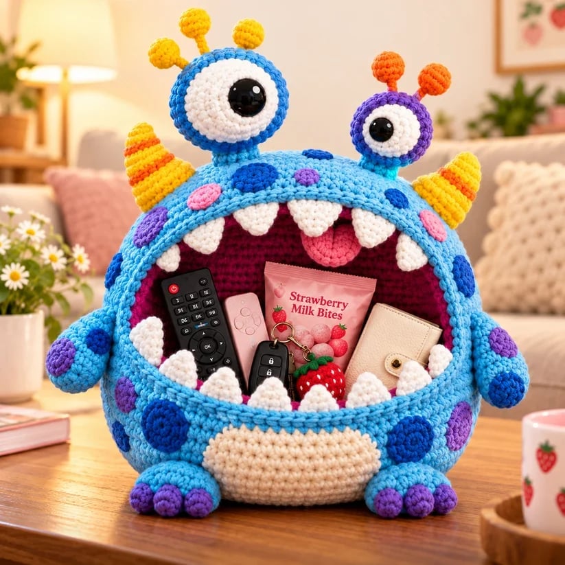 👾🧶Clutter Munchers Hungry Monster DIY Crochet Storage Buddies
