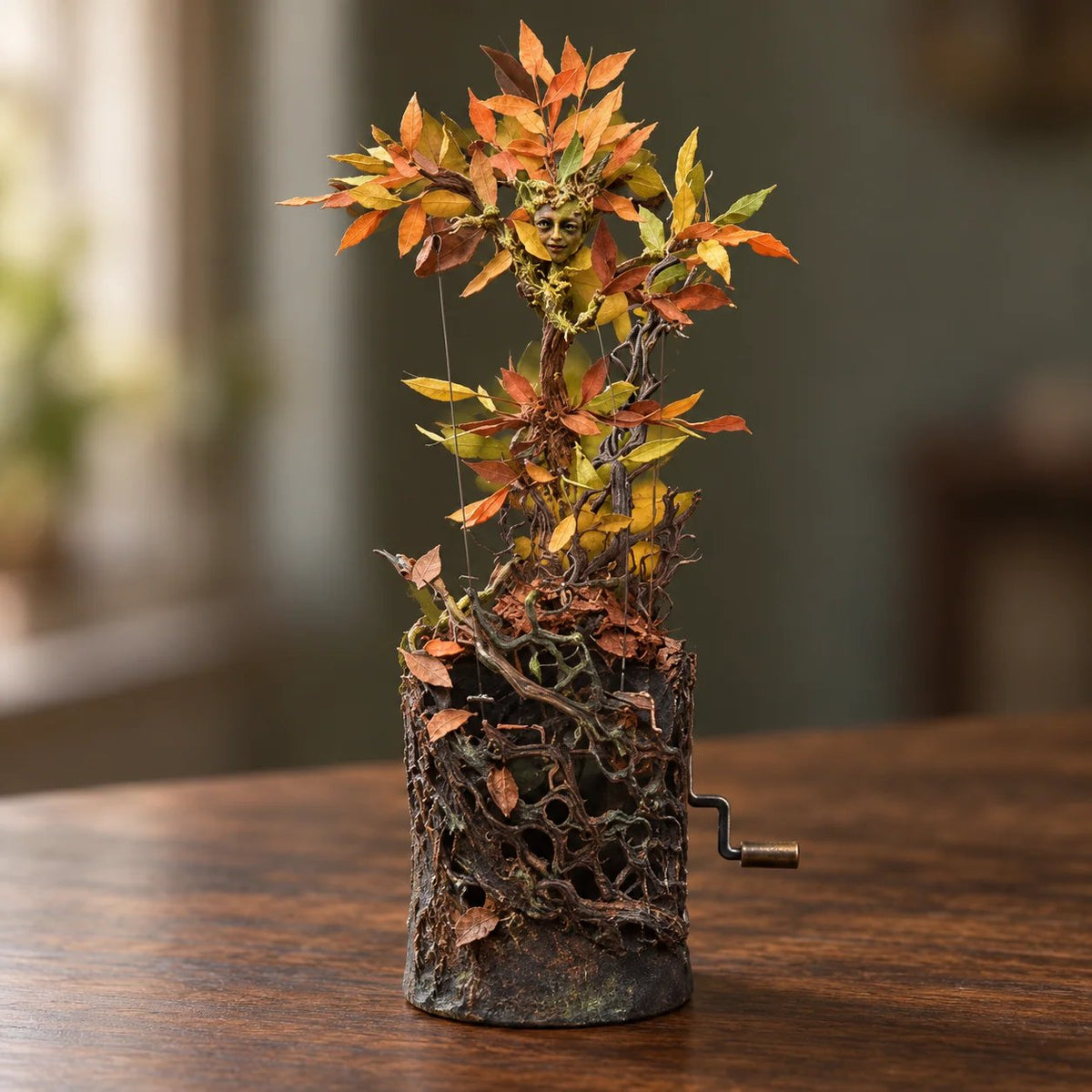Hand-Cranked Fantastical Sculpture — Turn the Handle, Set the Scene in Motion