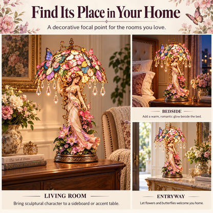 Enchanted Butterfly Garden Table Lamp