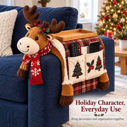 🎅 Cute Christmas-Themed Sofa Armrest Organizer