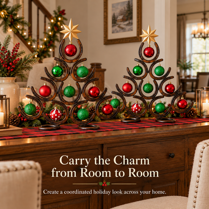 🐎 Lucky Horseshoe Holiday Tree | Rustic Western Christmas Decor