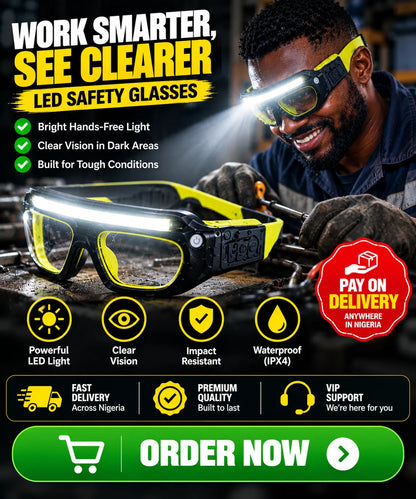 Hands-Free Vision LED Work Light Glasses