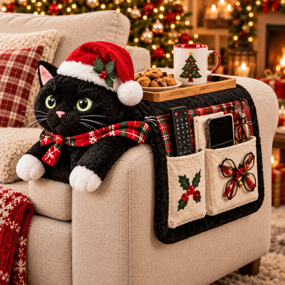 🎅 Cute Christmas-Themed Sofa Armrest Organizer