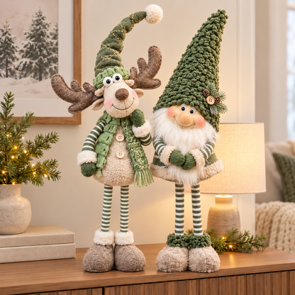 🎄 Forest-Themed Christmas Gnomes and Reindeer