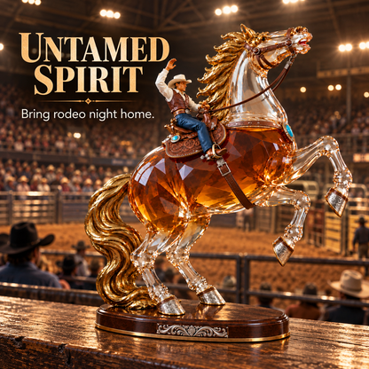 Untamed Spirit Rearing Horse Whiskey Decanter – Western Limited Collector’s Edition