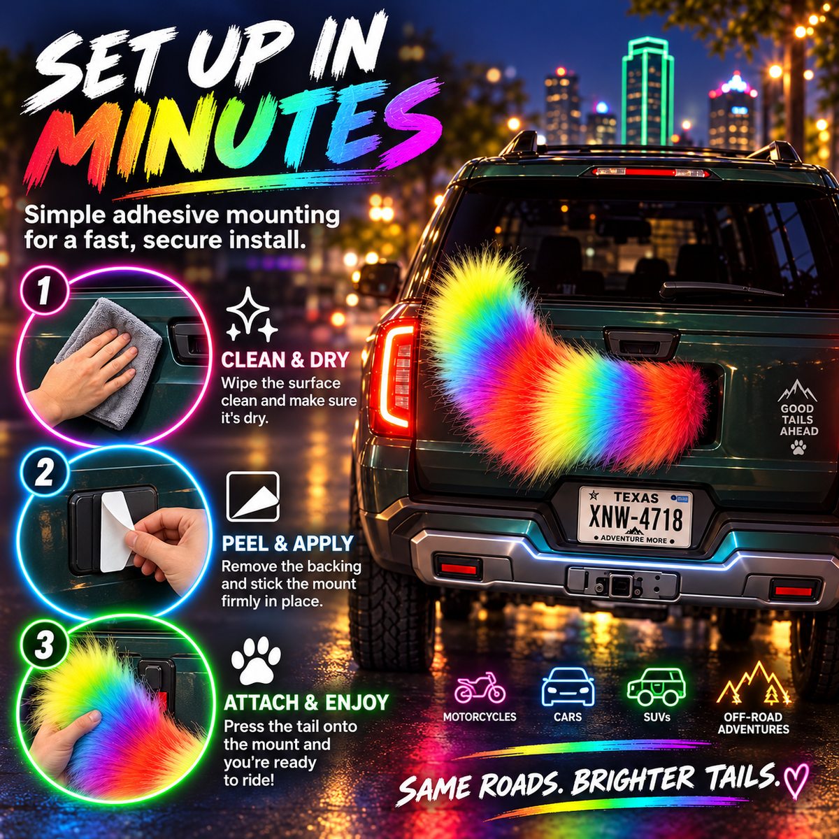 🚗🐾 Remote Control Electric Car Tail – Make Your Car Stand Out