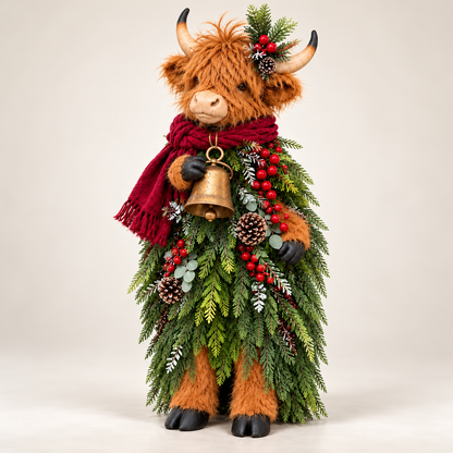 Highland Cow Christmas Greeter – A Charming Holiday Welcome